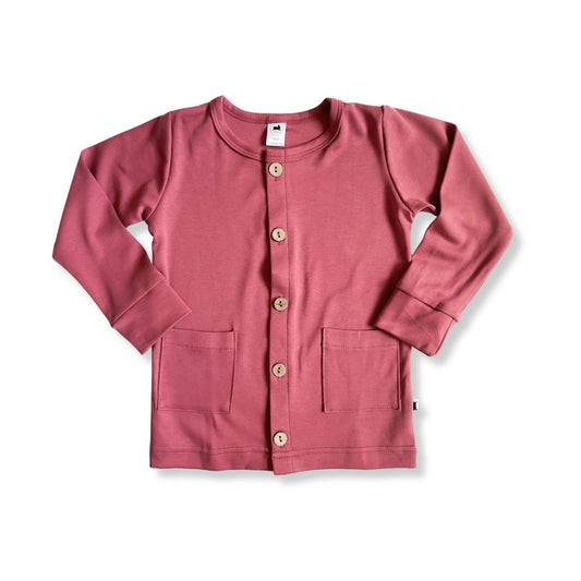 Kids' Bamboo Cardigan | Pomegranate