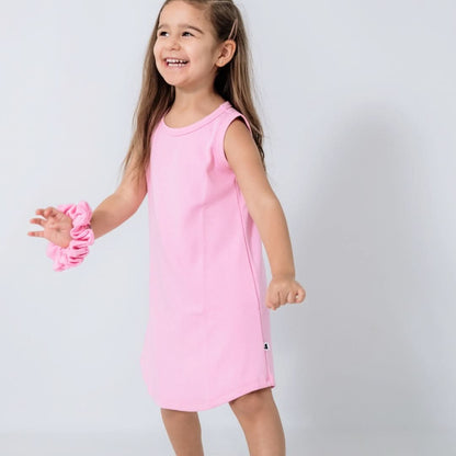 Kids Bamboo Tank Shift Dress | Seaglass Green - additional view