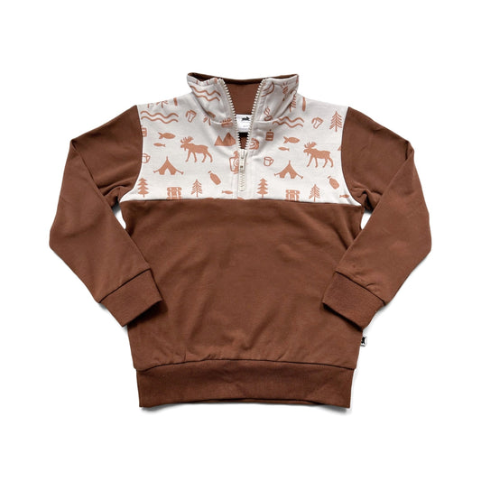 Kids Bamboo Fleece Half Zip