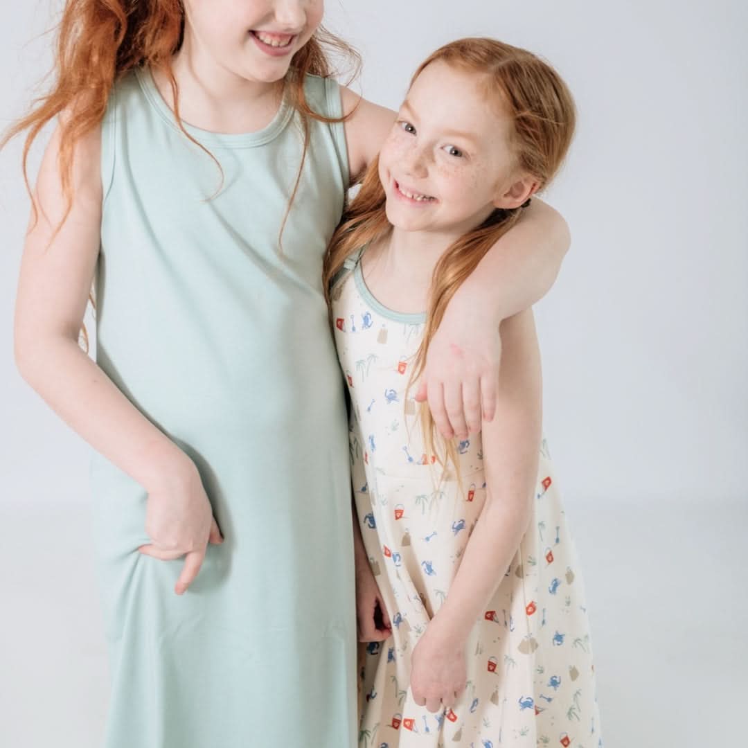 Youth Bamboo Tank Shift Dress | Seaglass Green