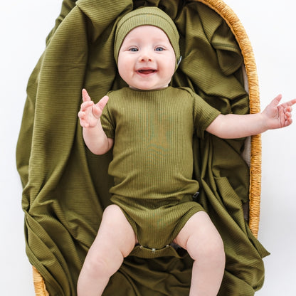 Bamboo Baby Capsule Gift Box | Olive Rib