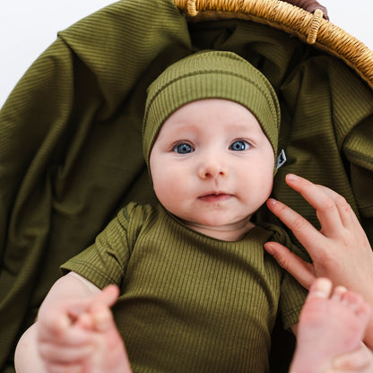 Bamboo Baby Capsule Gift Box | Olive Rib