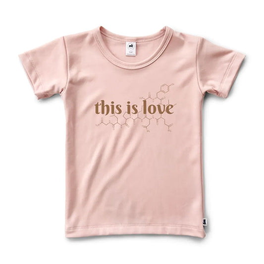 'This is Love' Oxytocin Bamboo T-Shirt | Rosewood