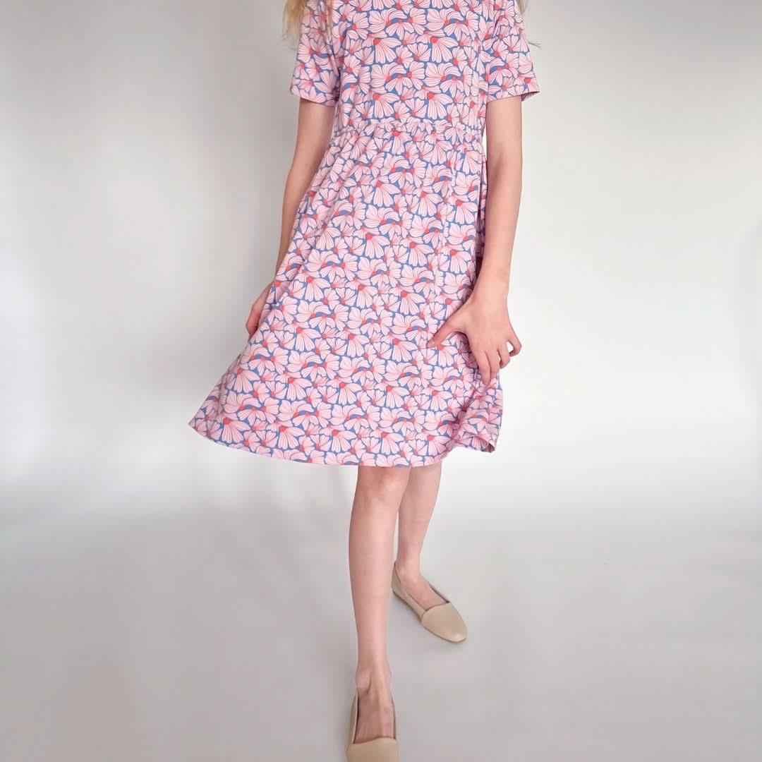 Youth Bamboo Daphne Dress | Parlour Stripe - additional view
