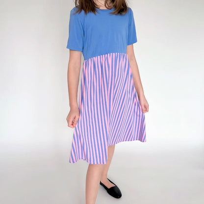 Youth Bamboo Daphne Dress | Parlour Stripe - additional view