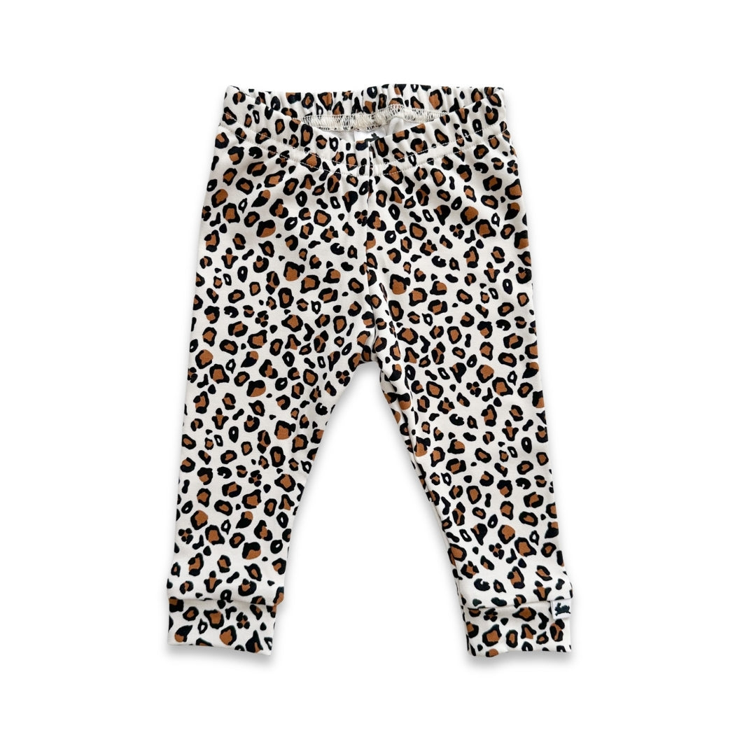 Baby Bamboo Leggings | Snow Leopard