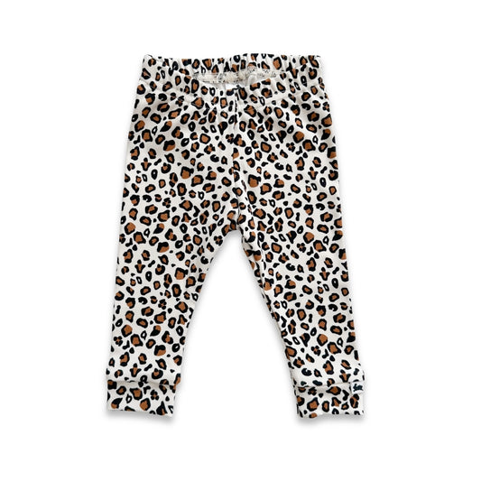 Baby Bamboo Leggings | Snow Leopard