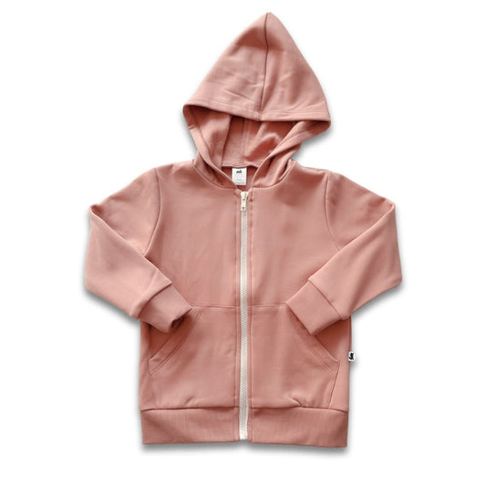 Kids' Bamboo Fleece Zip-Up Hoodie | Terracotta