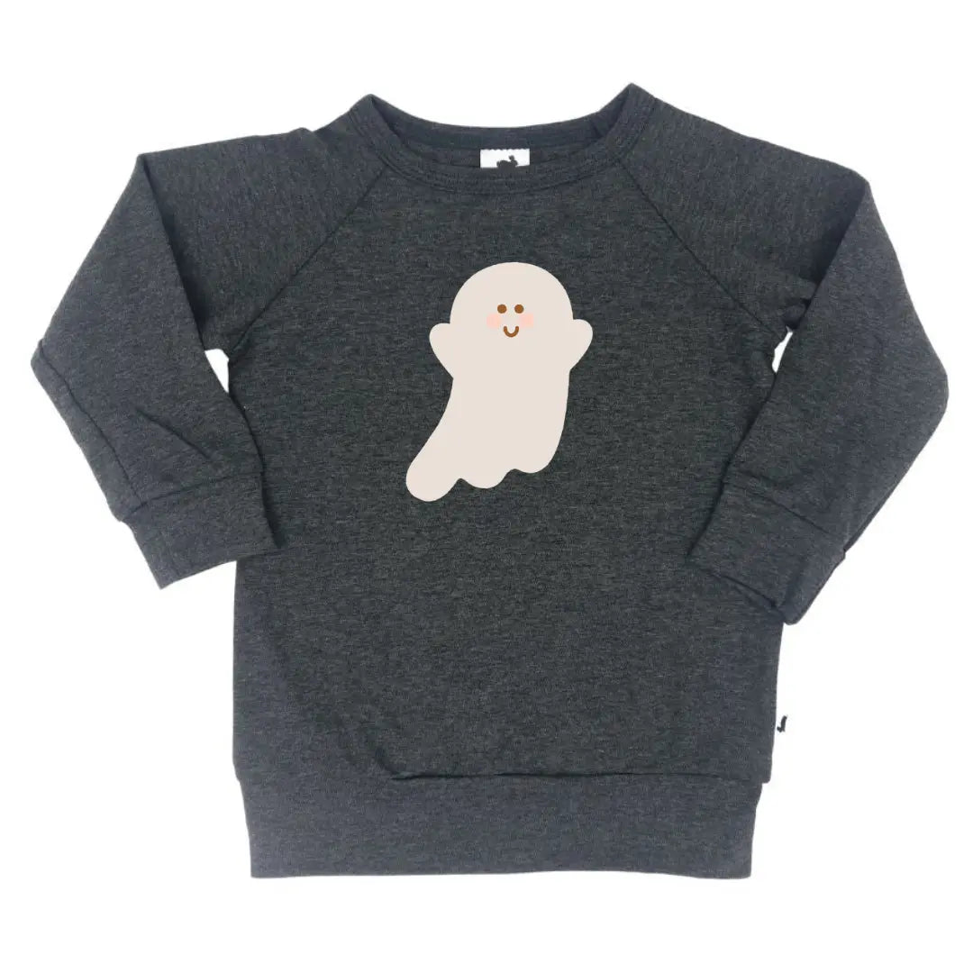 'Friendly Ghost' Pullover | Charcoal