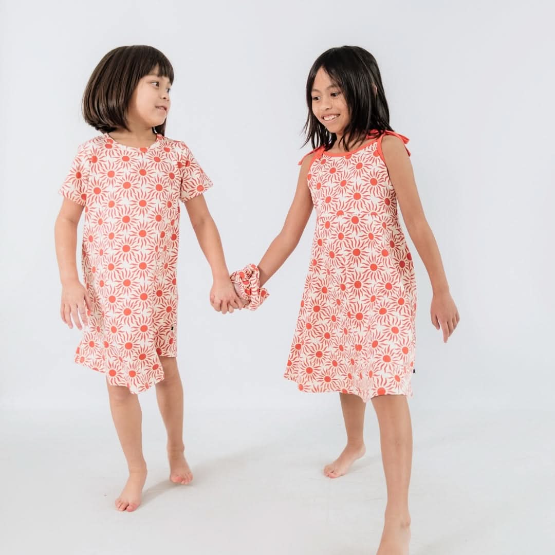 Kids' Bamboo Bamboo Winslow Dress | Flamingo Party - additional view