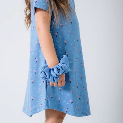 Kids' Bamboo Bamboo Winslow Dress | Flamingo Party - additional view