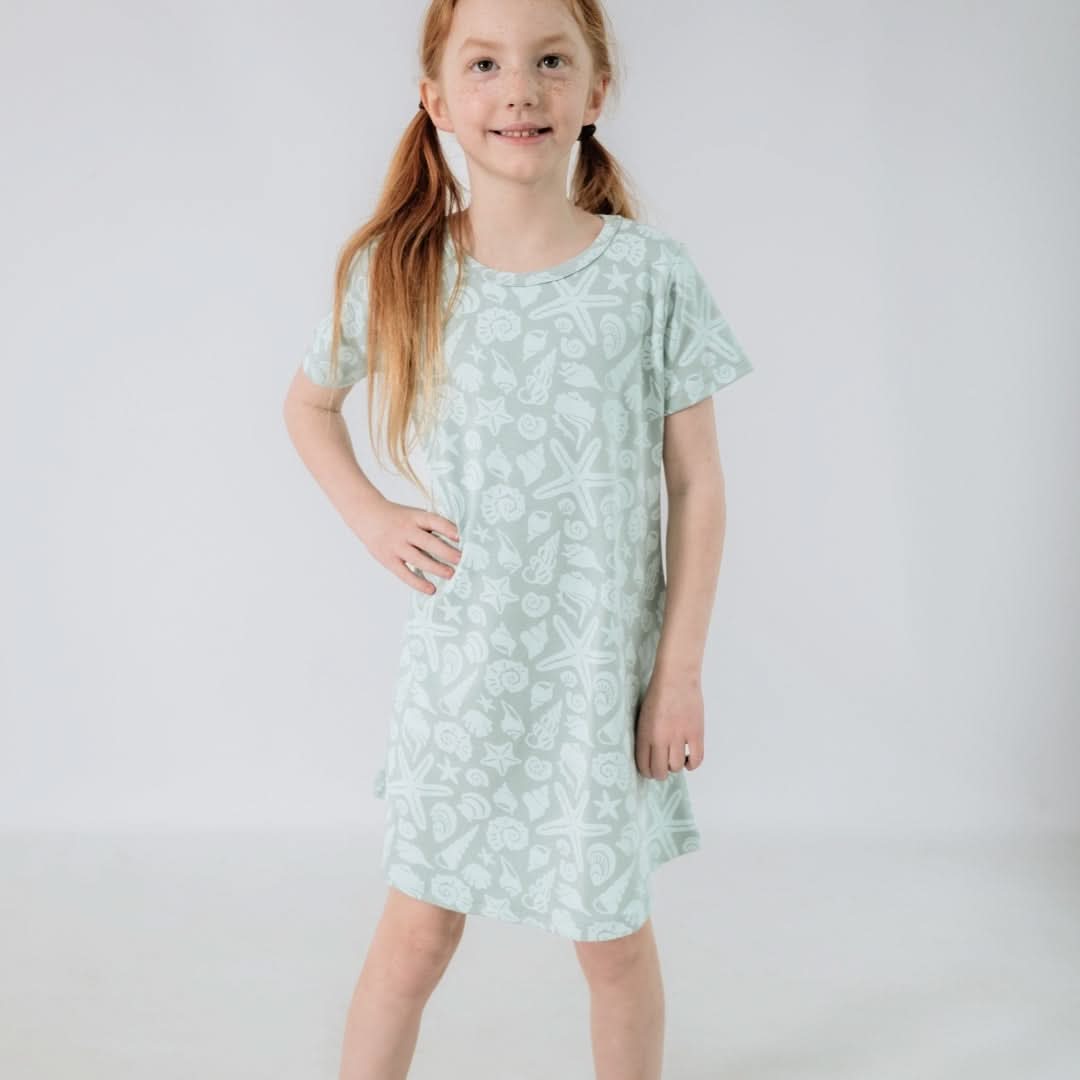 Kids' Bamboo Bamboo Winslow Dress | Flamingo Party - additional view