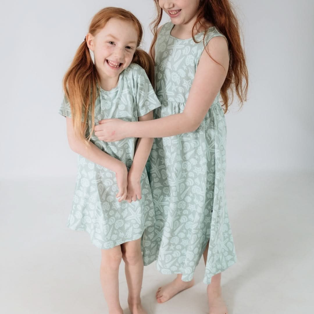 Kids' Bamboo Bamboo Winslow Dress | Flamingo Party - additional view