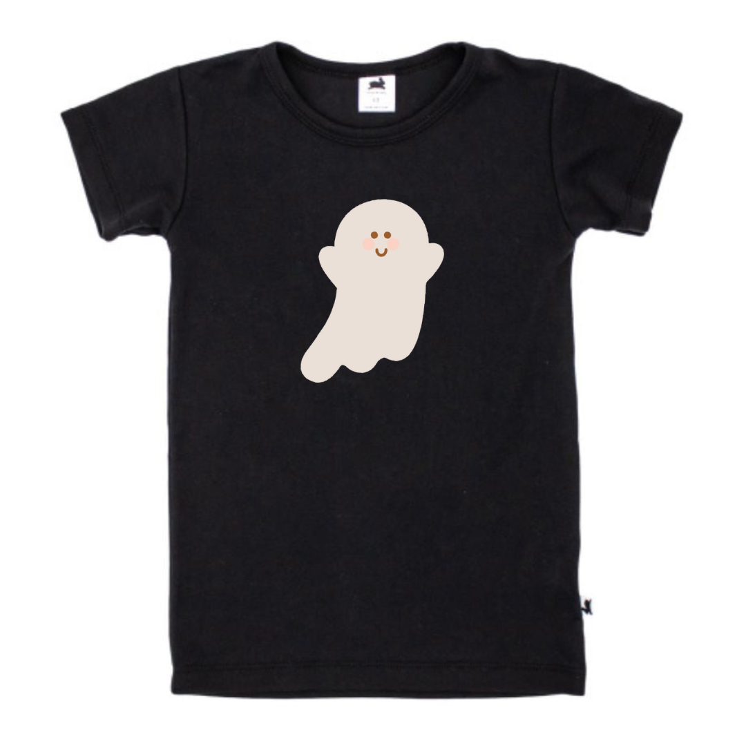 'Friendly Ghost' Slim-Fit T-Shirt | Black