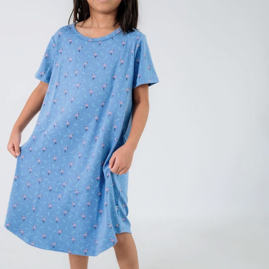 Youth Bamboo Bamboo Winslow Dress | Flamingo Party