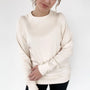 Adult Unisex Bamboo Fleece-lined Pullover | Cream