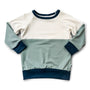 Bamboo Colour Block Pullover | Lake and Navy