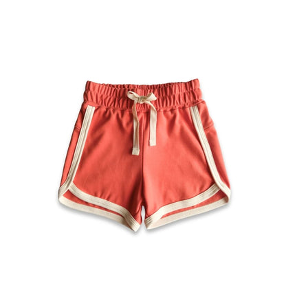 Kids' Bamboo Track Shorts | Parlour Stripe - additional view