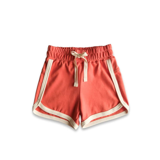 Kids' Bamboo Track Shorts | Parlour Stripe - additional view
