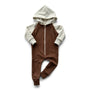 Fleece-Lined Hooded Jumpsuit | Chestnut & Ash