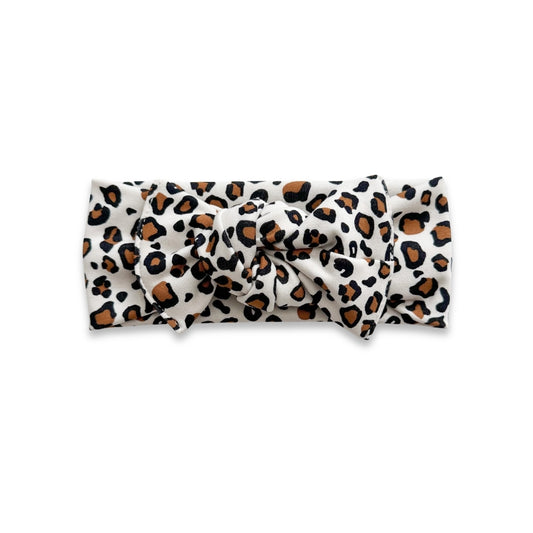 Bamboo Baby Headwrap | Snow Leopard