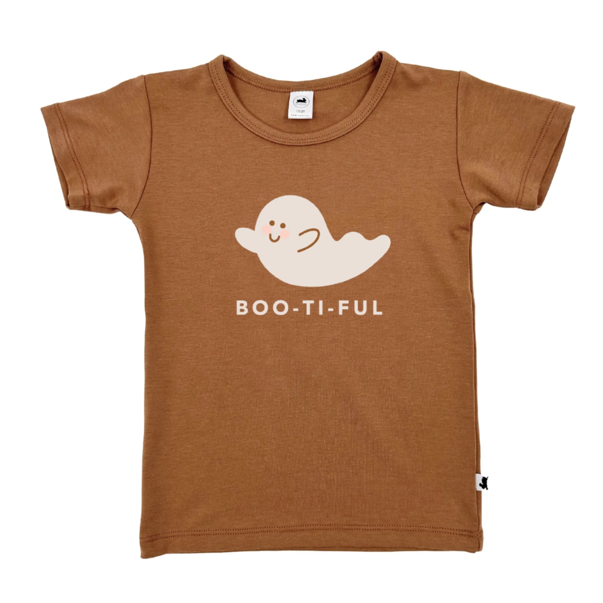'Boo-ti-Ful' Slim-Fit T-Shirt | Caramel