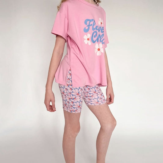 Youth Bamboo Bike Shorts | Tidal Blue - additional view