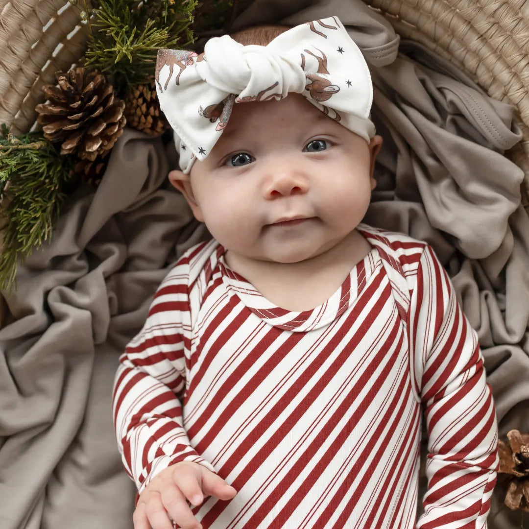 Baby Knotted Gown | Candy Cane