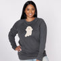 Adult Unisex 'Friendly Ghost' Pullover | Charcoal