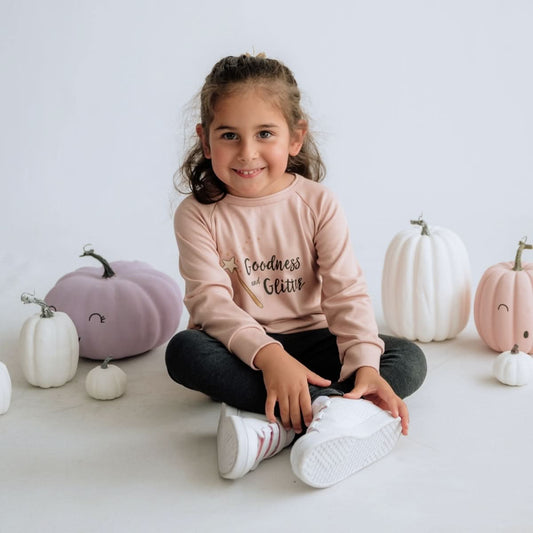 Baby/Kids Bamboo Graphic Raglan Sleeve Pullover | Goodness and Glitter on Rosewood