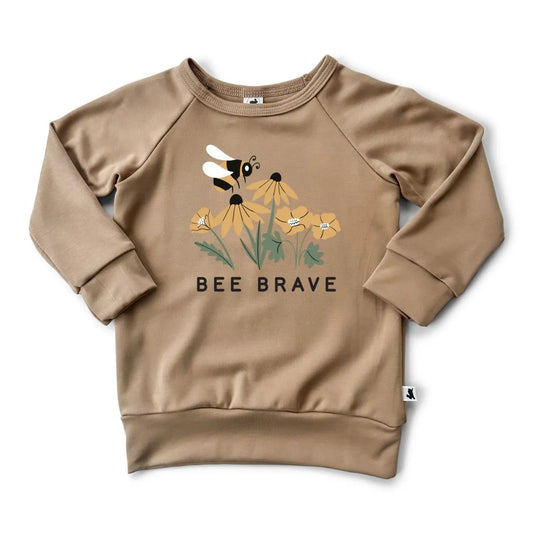 'Bee Brave' Bamboo Pullover | Doeskin