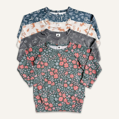 Youth Bamboo Raglan Pullover | Prints