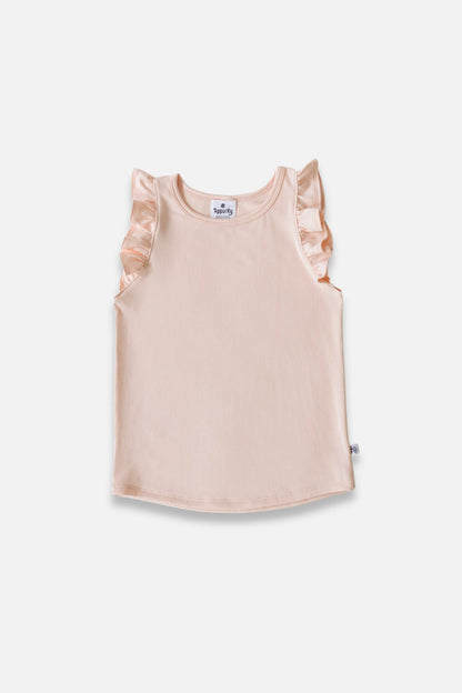 Girls' Bamboo Ruffle Tank