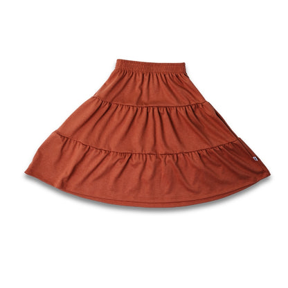 Kids' Bamboo Aria Skirt | Burnt Brick