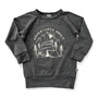 'Adventures Await' Bamboo Pullover | Charcoal