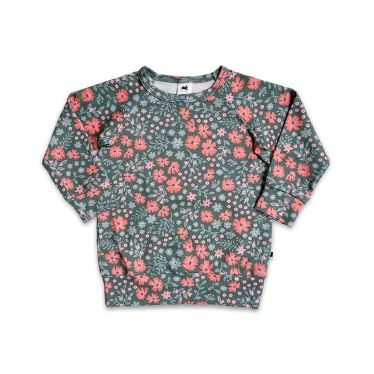 Kids Bamboo Raglan Pullover | Prints