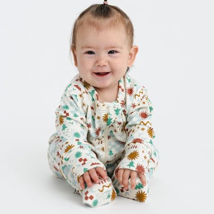 Bamboo Baby Zipper Footed Bodysuit | Icon Landscape