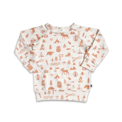 Kids Bamboo Raglan Pullover | Prints