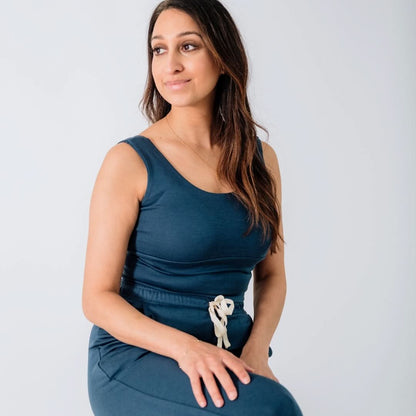 Ladies Bamboo Longline Bralette-Style Tank | Tiny Treasures - additional view