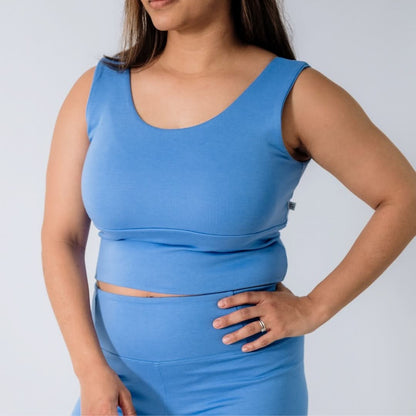 Ladies Bamboo Longline Bralette-Style Tank | Tiny Treasures - additional view