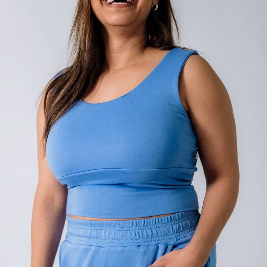 Ladies Bamboo Longline Bralette-Style Tank | Tiny Treasures - additional view