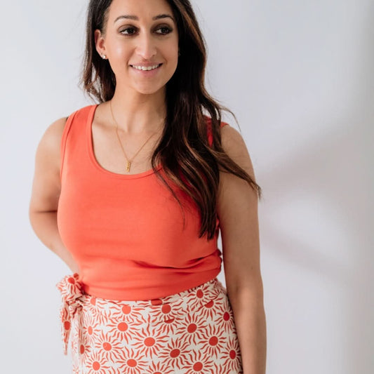 Ladies' Bamboo Classic Tank | Tangerine Crush