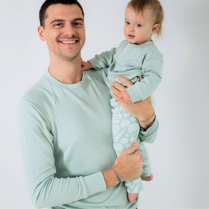 Adult Unisex/Men's Bamboo Raglan Pullover | Seaglass