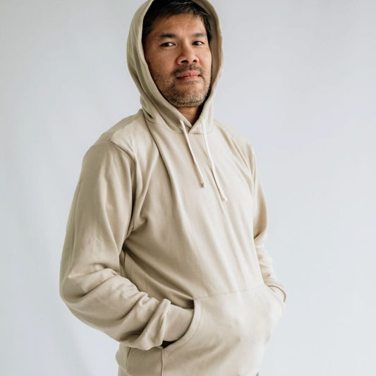 Adult Unisex Bamboo Fleece Hoodie | Beach Stone