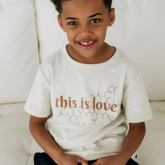 'This is Love' Oxytocin Bamboo T-Shirt | Ash