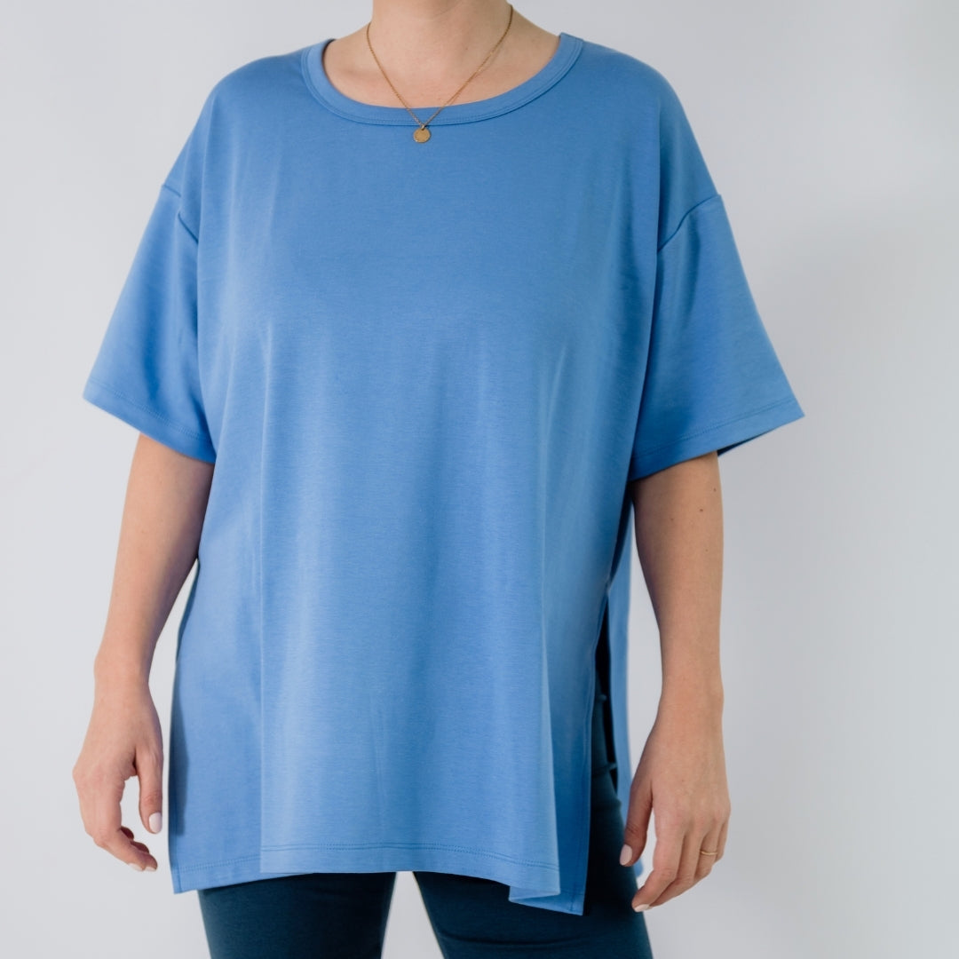 Ladies Bamboo Oversized T-Shirt | Cream - additional view