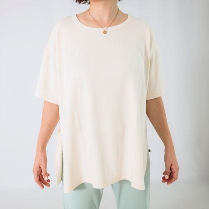Ladies Bamboo Oversized T-Shirt | Cream