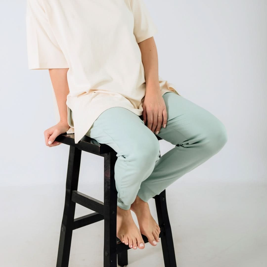 Ladies' Bamboo Lightweight Joggers | Tangerine Crush - additional view