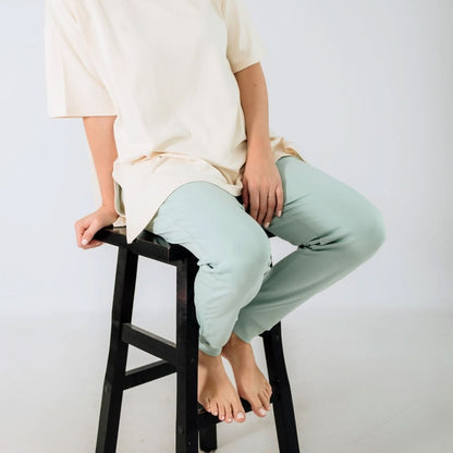 Ladies' Bamboo Lightweight Joggers | Tangerine Crush - additional view