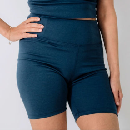 Ladies'Bamboo Bike Shorts | Navy Blue